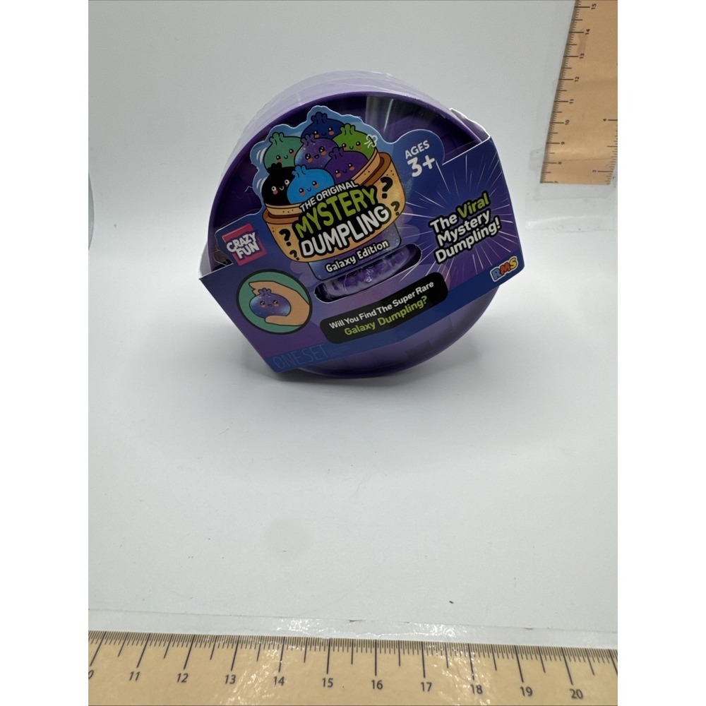 RMS Crazy Fun Mystery Dumpling Galaxy Edition Purple Squishy Toy Blind Box New
